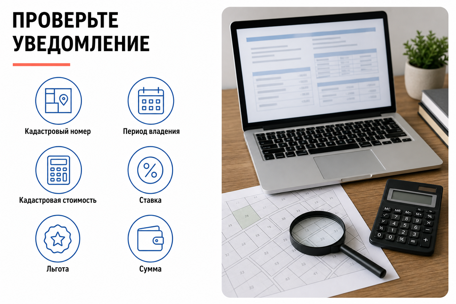 Что проверить в уведомлении по земельному налогу