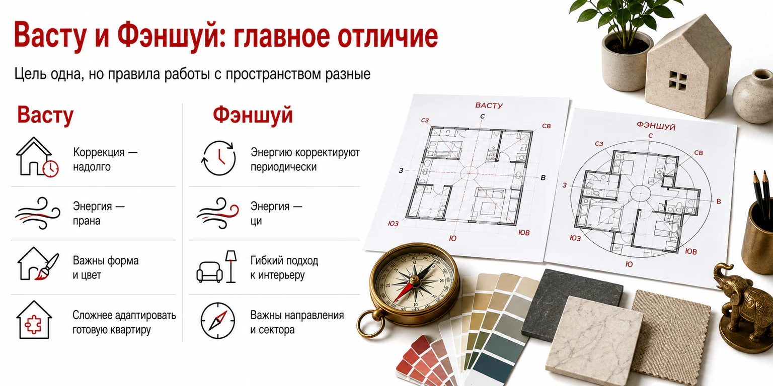 Инфографика: три уровня гармонии Васту