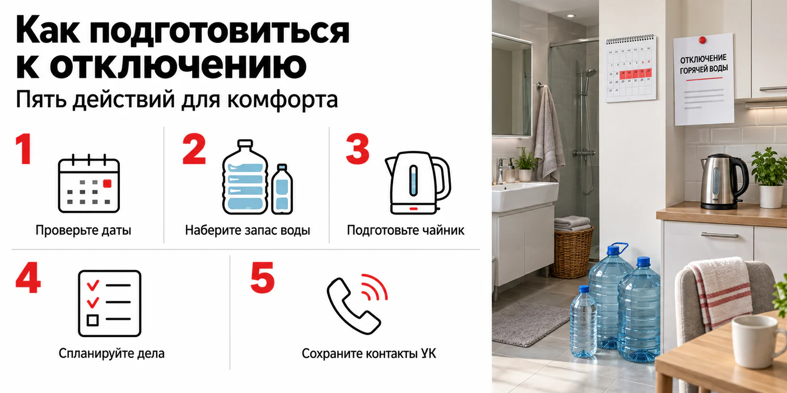 Как получить перерасчёт за горячую воду
