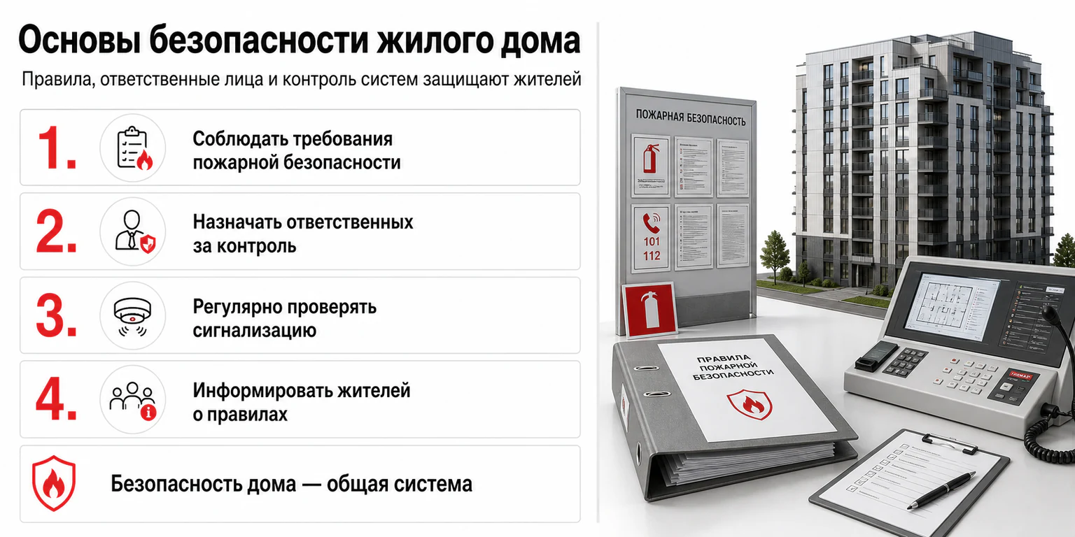 Инфографика: основы безопасности жилого дома