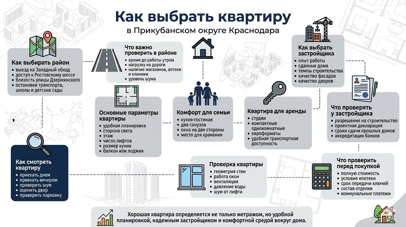 Как выбрать квартиру в Прикубанском округе Краснодара