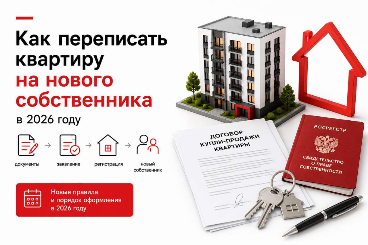 Как переписать квартиру на нового собственника в 2026 году