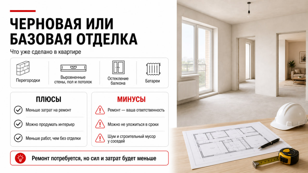 Черновая отделка или базовая