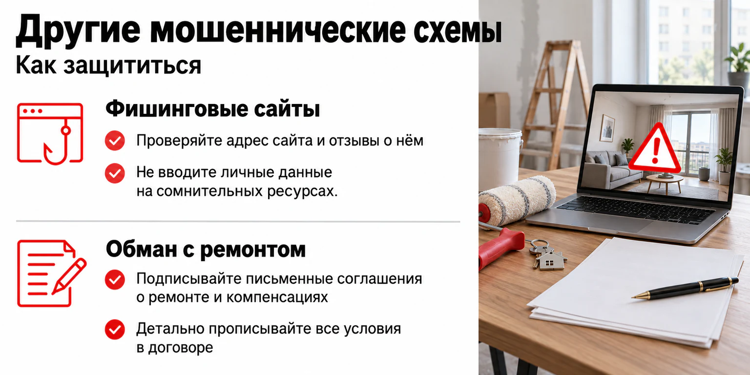 Инфографика: фишинговые сайты и обман с ремонтом