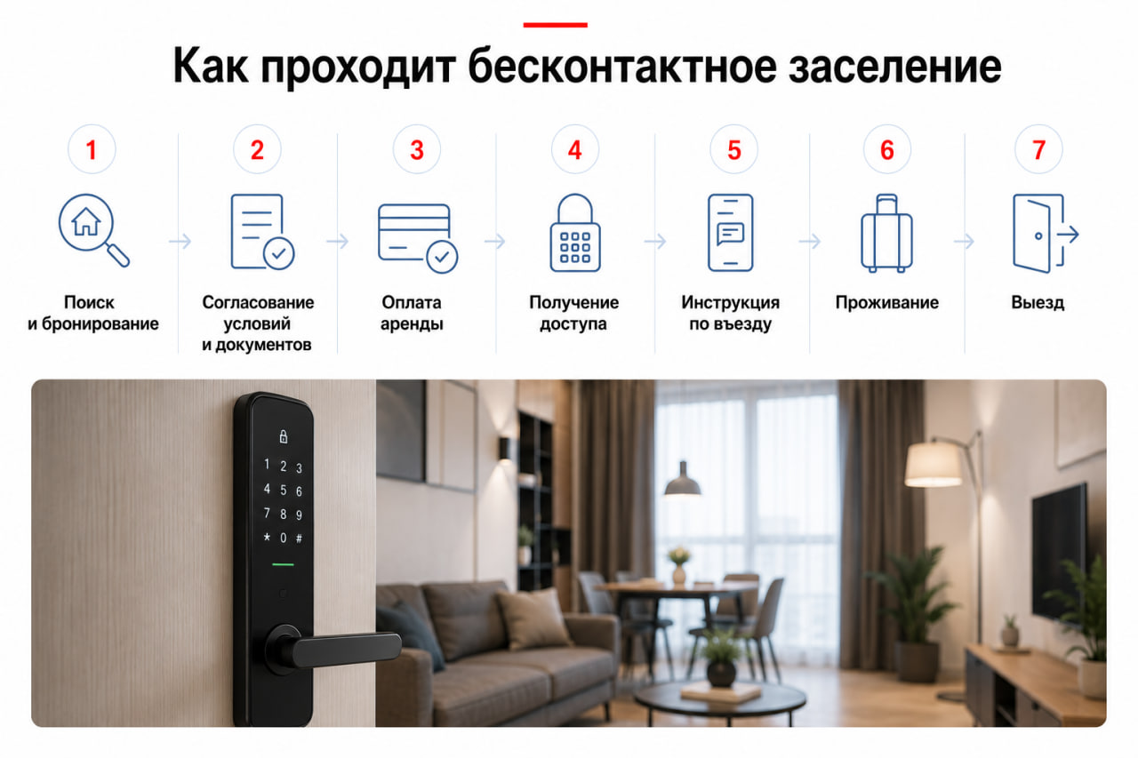 Как проходит бесконтактное заселение: пошаговая инструкция