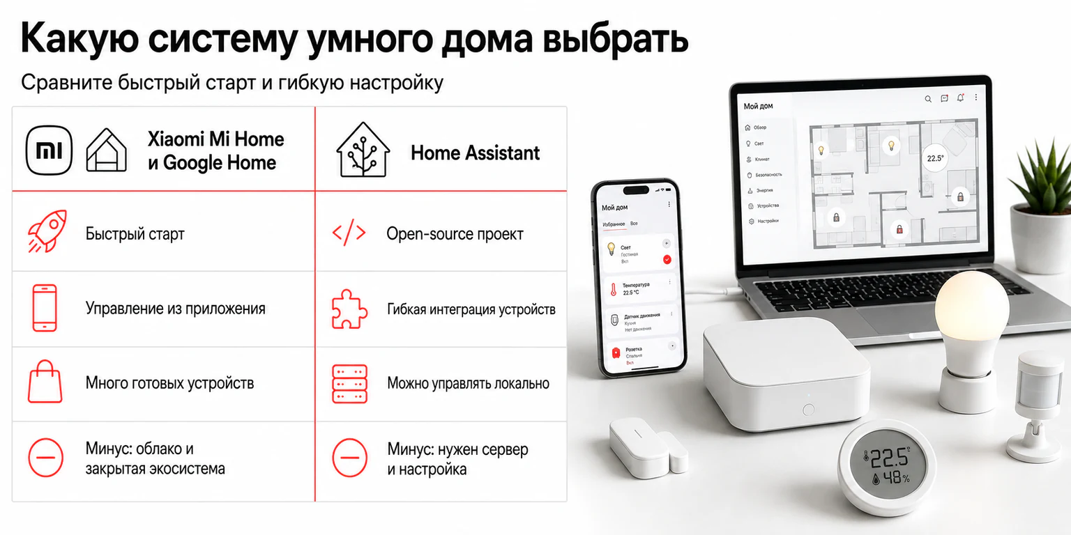 Инфографика: выбор системы умного дома