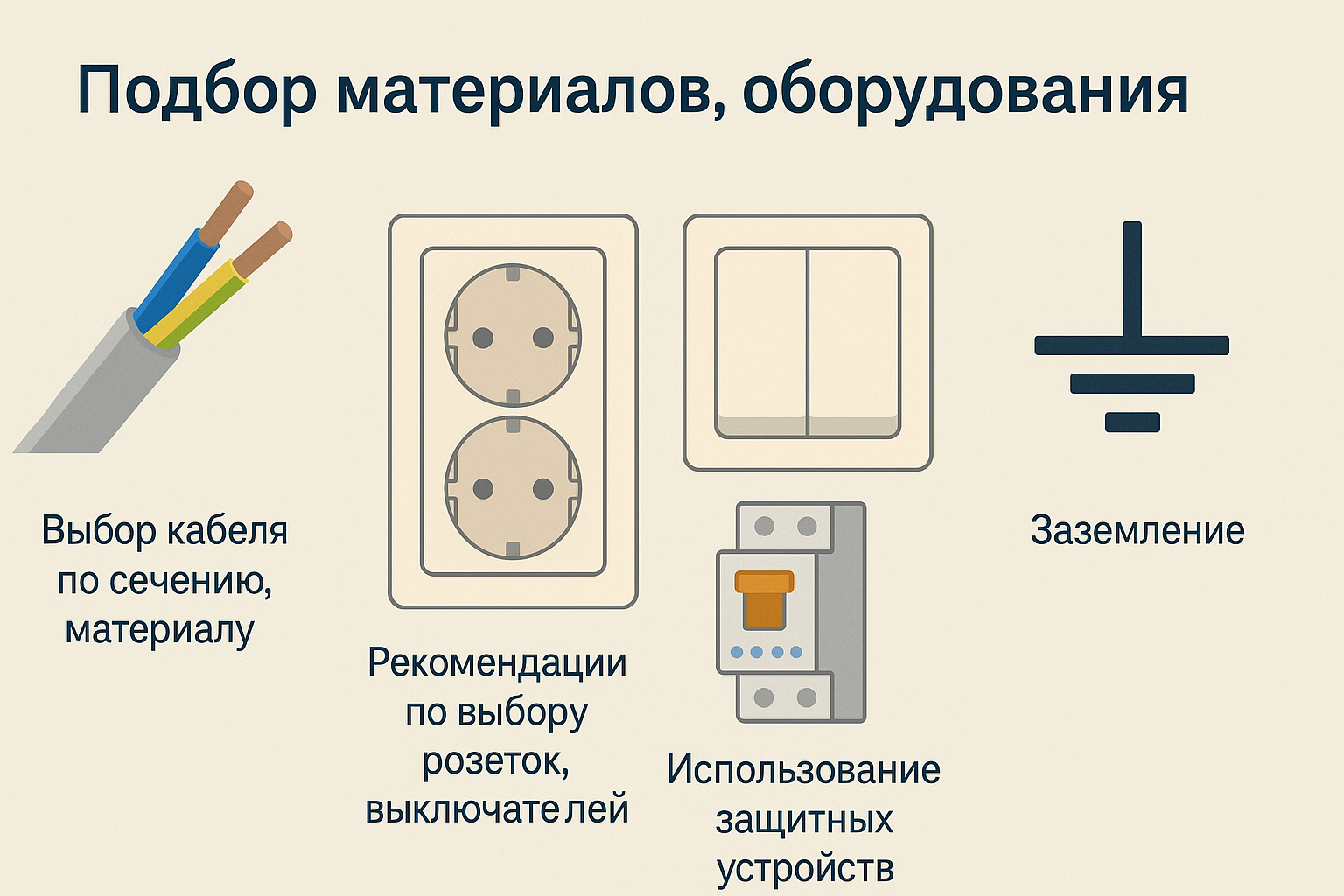Инфографика использования материалов для разводки электрики в квартире Инфографика использования материалов для разводки электрики в квартире