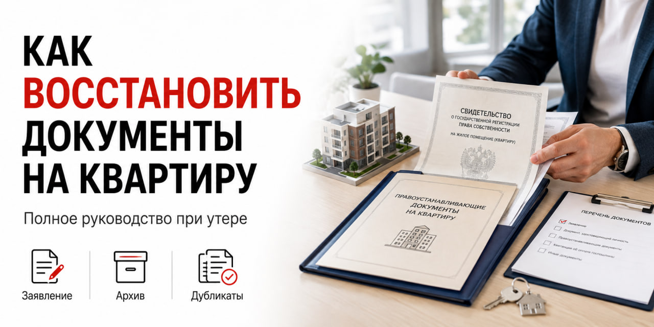 Как восстановить документы на квартиру при утере, полное руководство