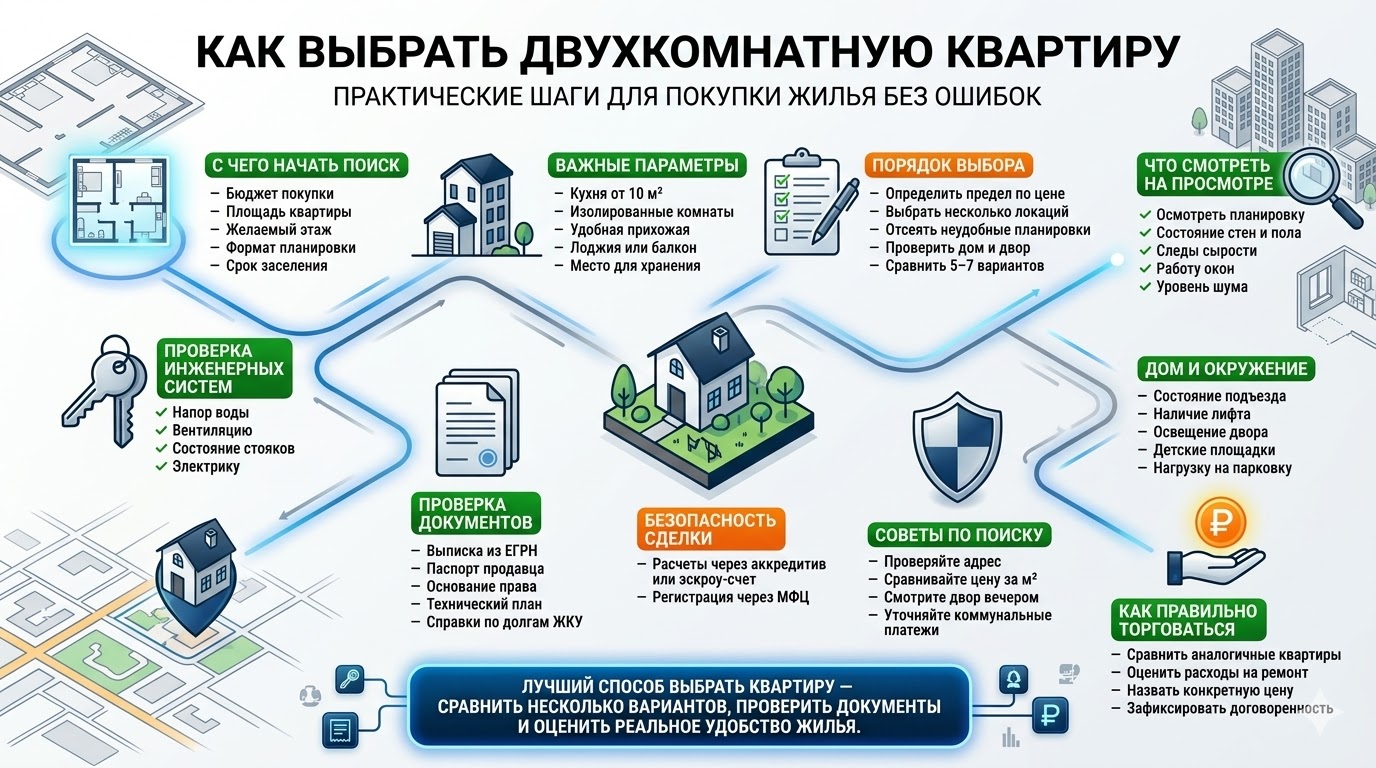 Как выбрать двухкомнатну квартиру в западном районе