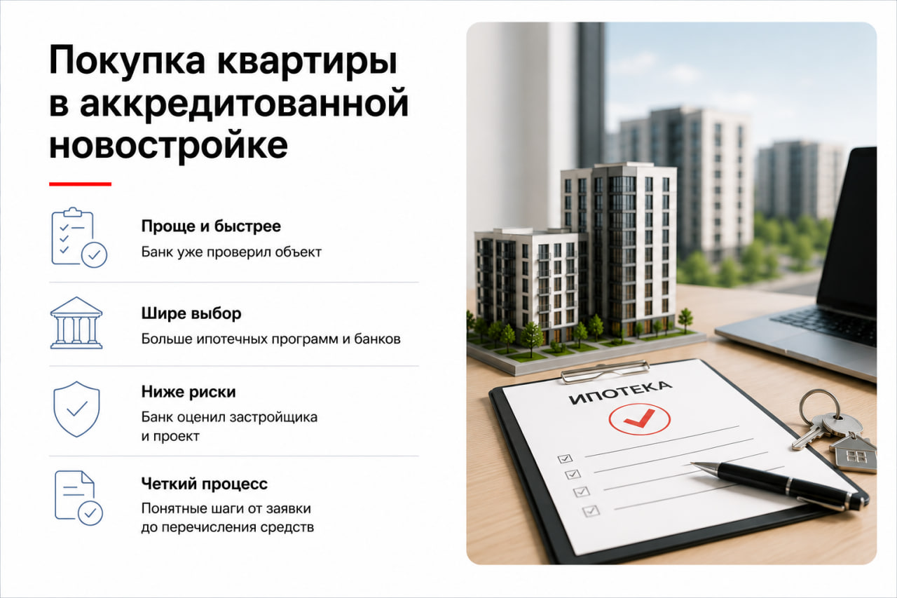 Покупка квартиры в аккредитованной новостройке