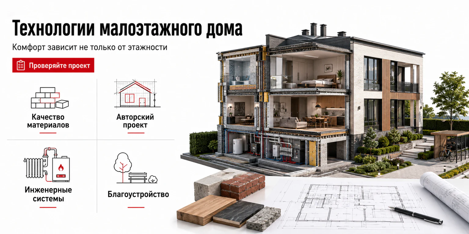 Инфографика: технологии малоэтажного дома