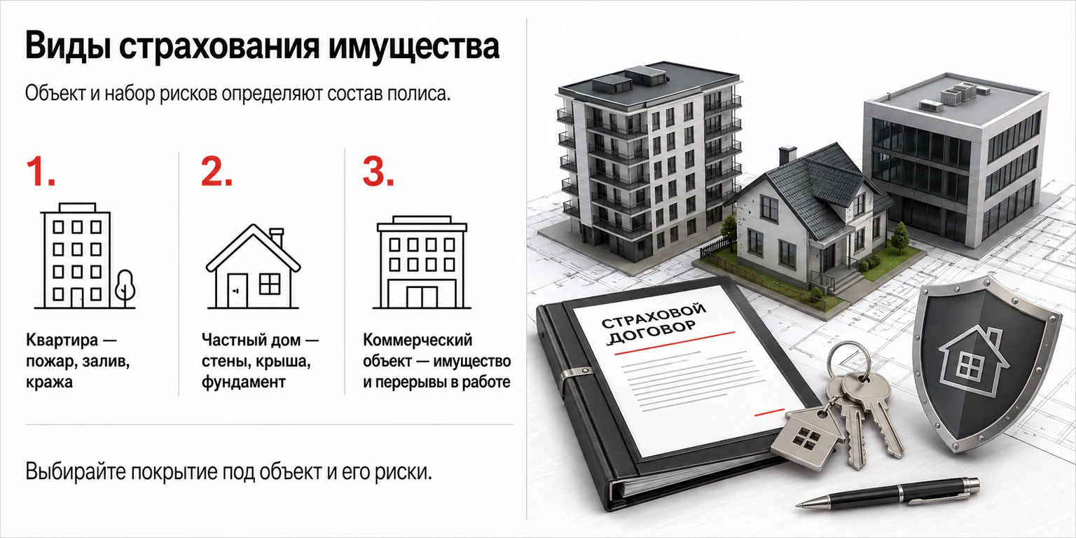 Инфографика: виды страхования имущества Инфографика: виды страхования имущества