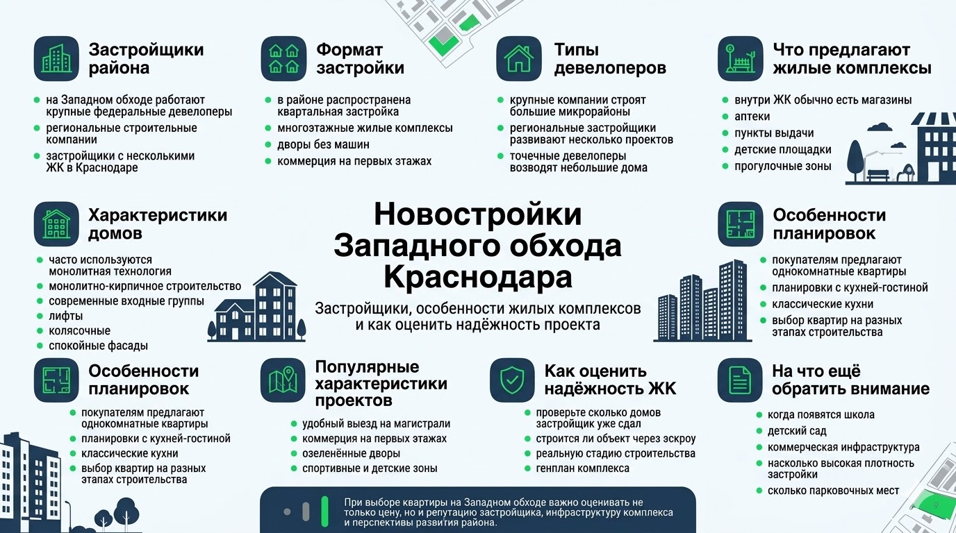 Обзор застройщиков и новых ЖК района