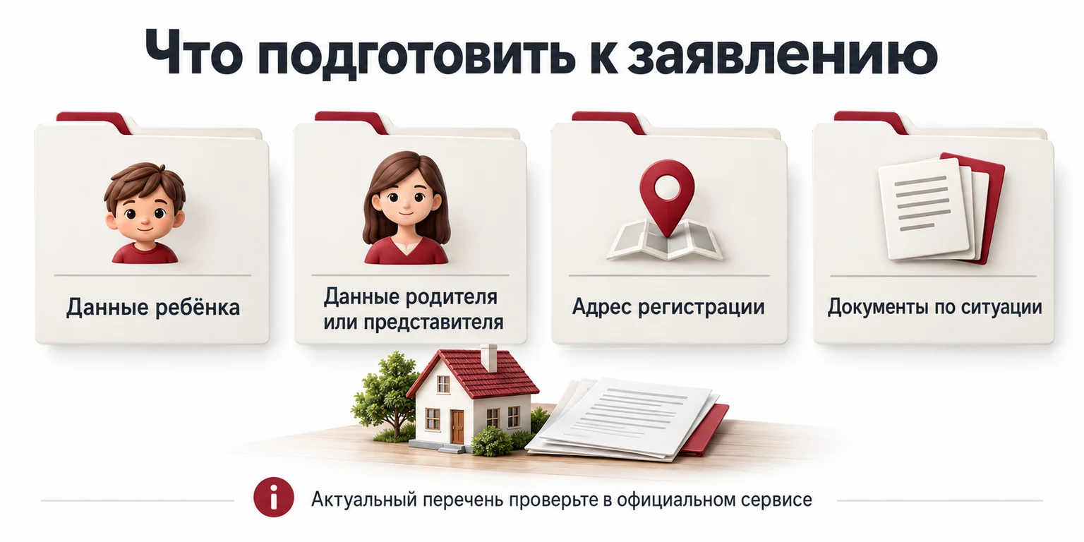 Сведения и документы для заявления о регистрации ребёнка: актуальный перечень лучше уточнить перед подачей.