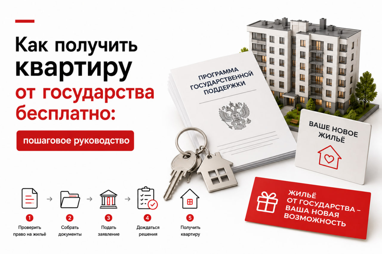 Как получить квартиру от государства бесплатно