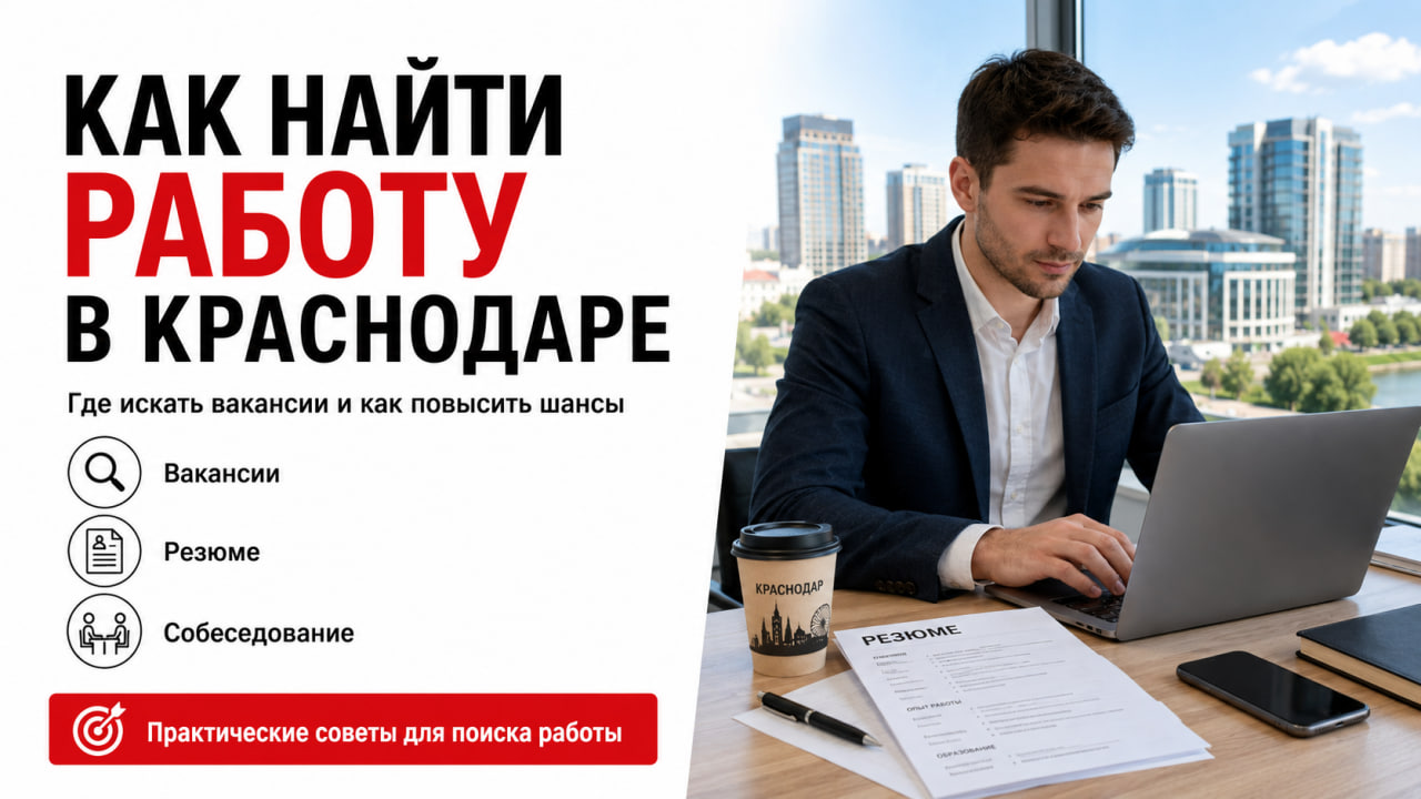 Как найти работу в Краснодаре