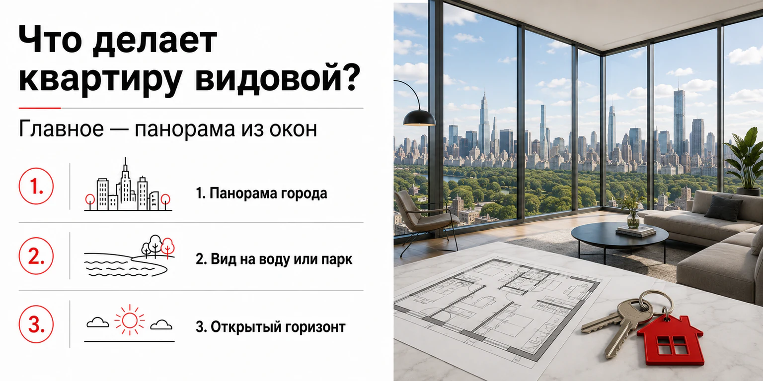 Инфографика: что делает квартиру видовой