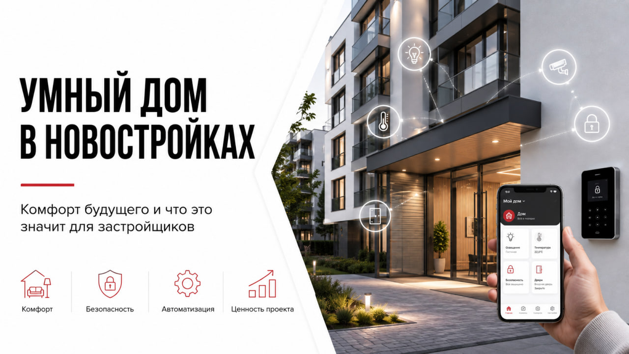 Умный дом в новостройках: комфорт будущего и что это значит для застройщиков
