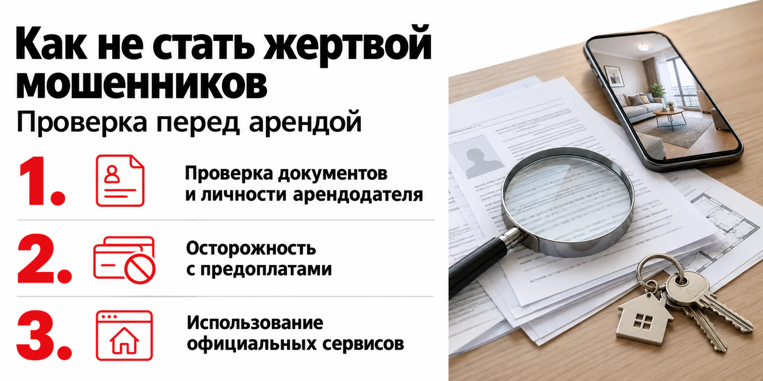 Инфографика: проверка перед арендой квартиры