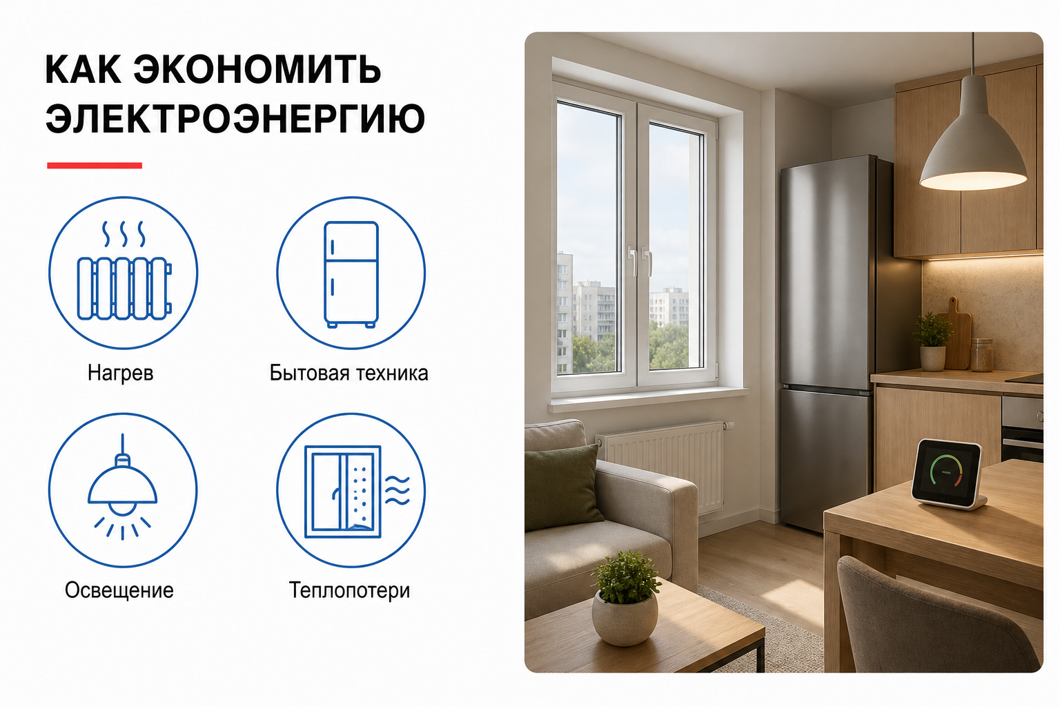 Как экономить электроэнергию в квартире