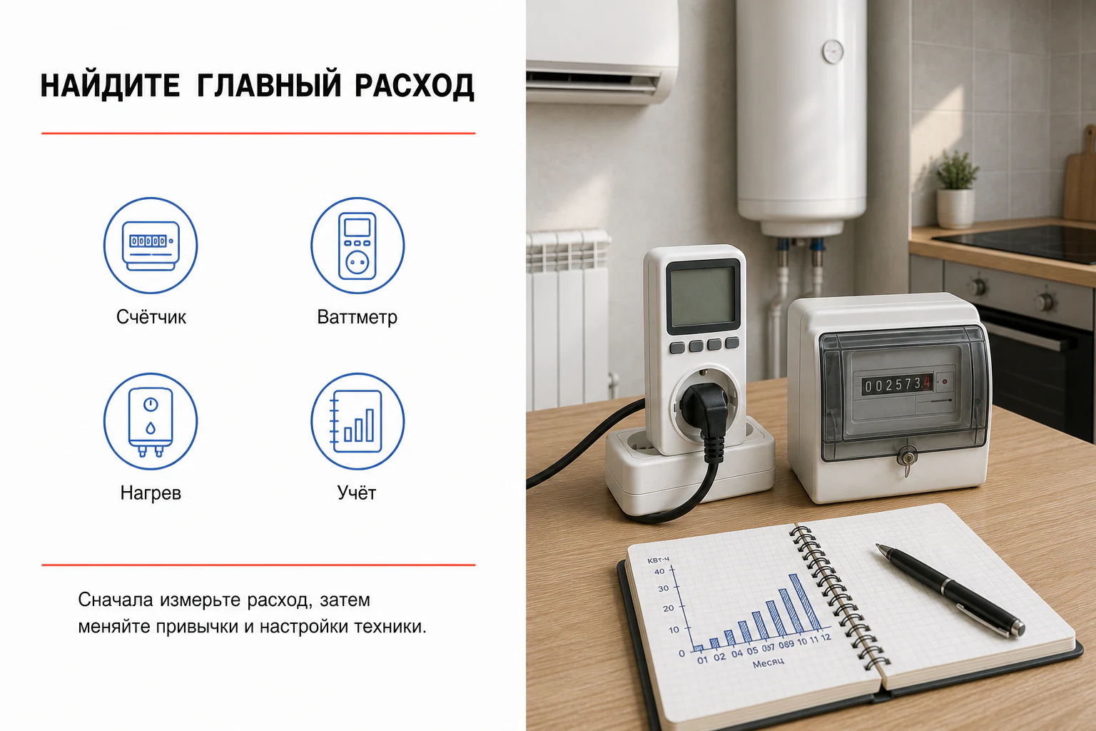Как найти основные источники расхода электроэнергии