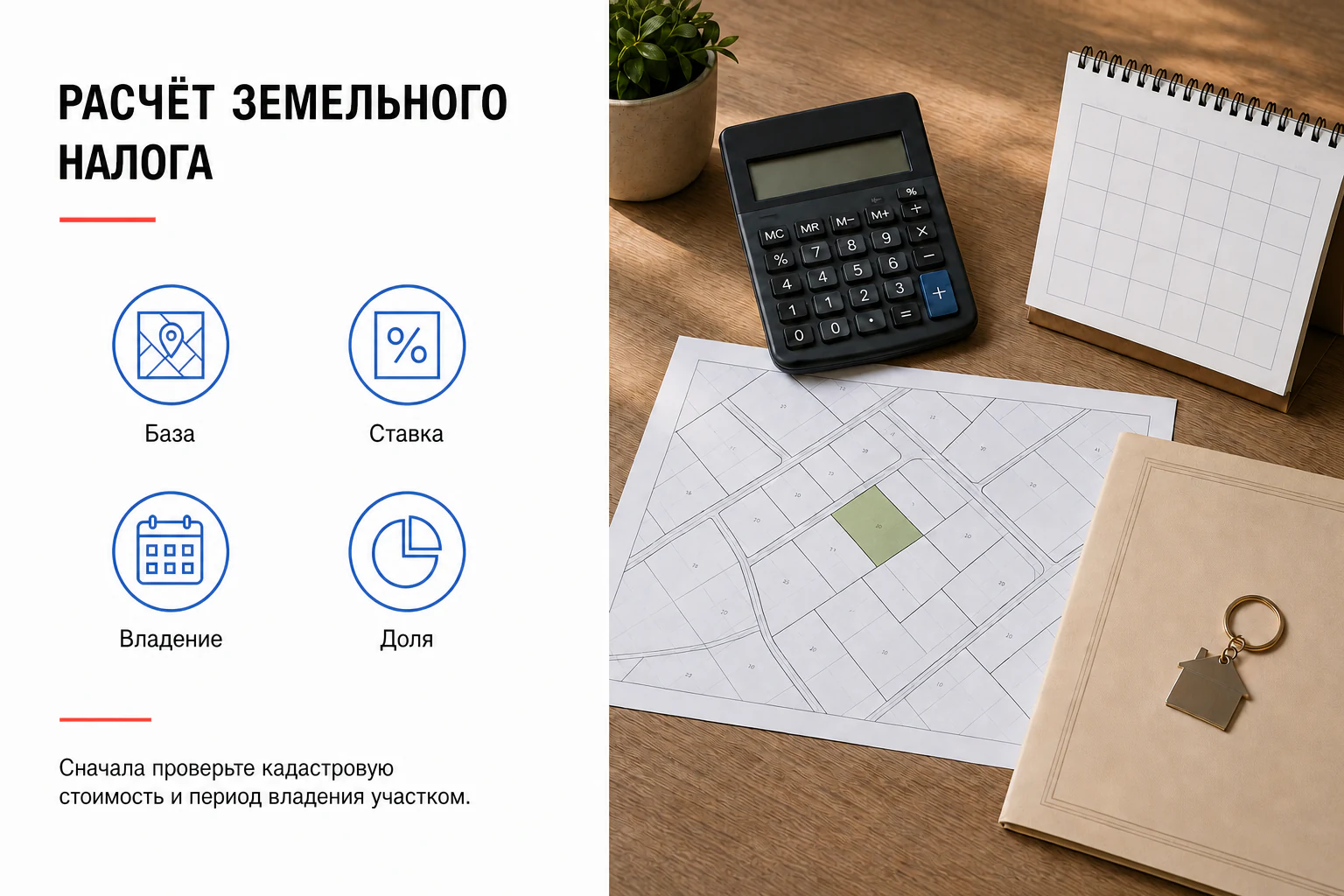 Формула расчета земельного налога