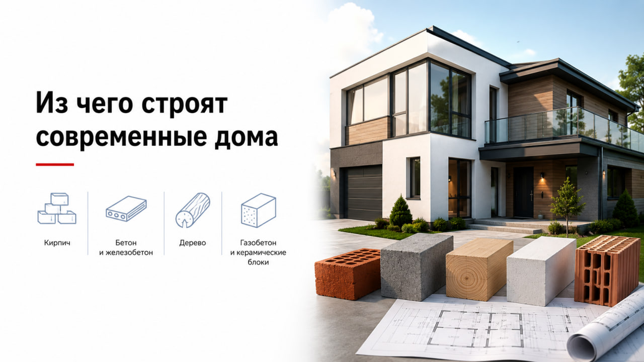 Из чего строят современные дома