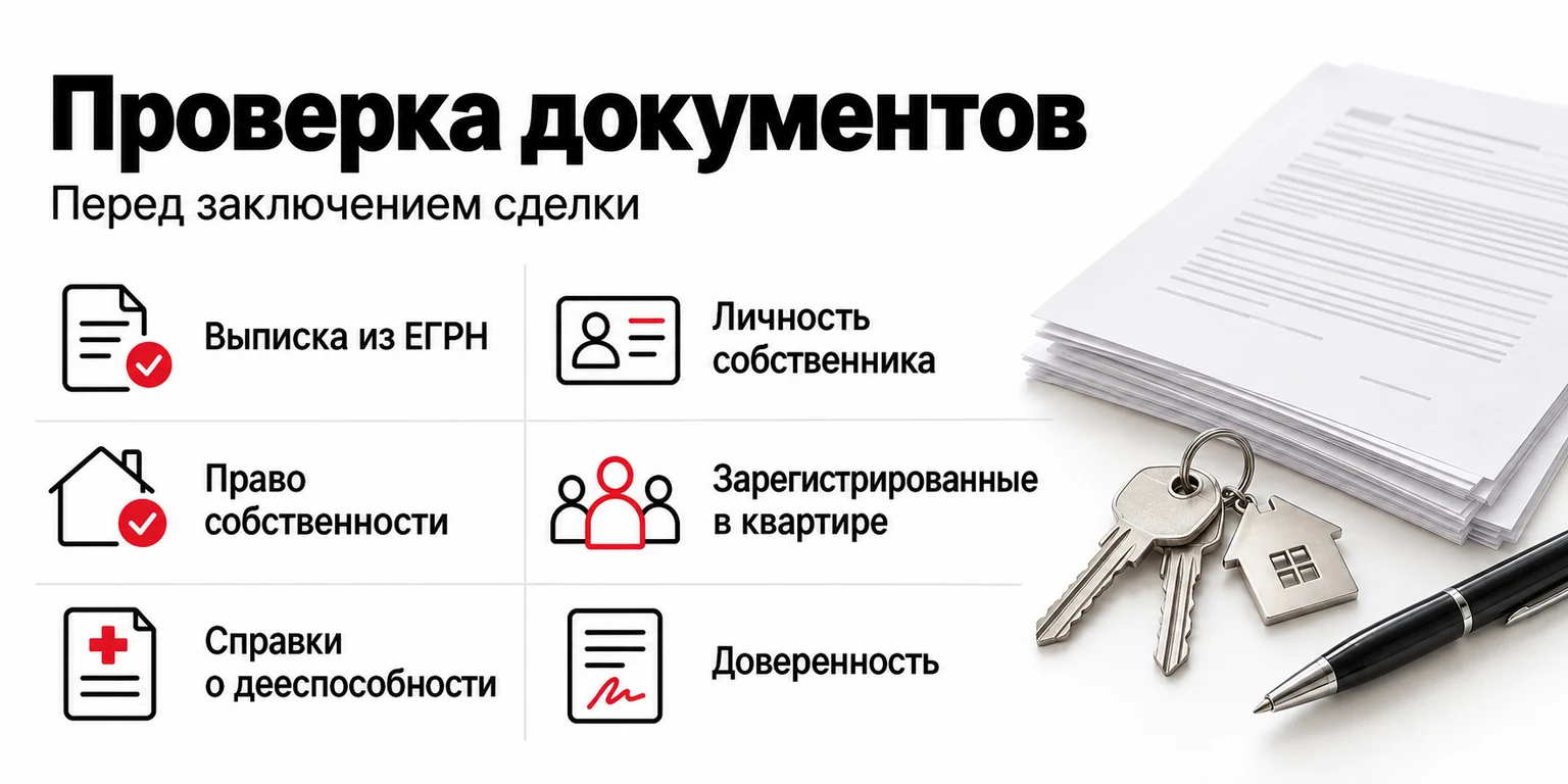 Инфографика: документы для проверки квартиры перед покупкой