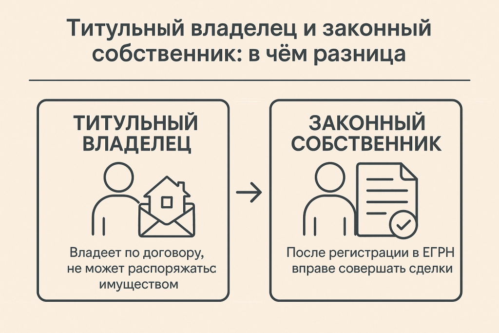 Титульный и законный владелец в чем разница Титульный и законный владелец в чем разница