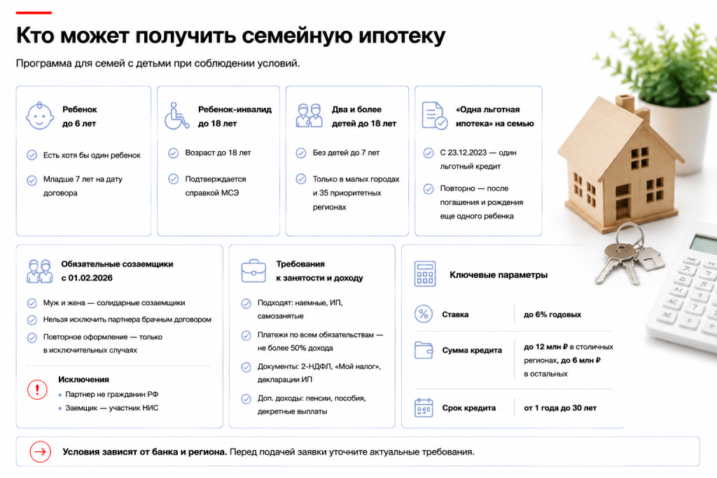 Кому подходит семейная ипотека на вторичное жилье: семьи с детьми и условия