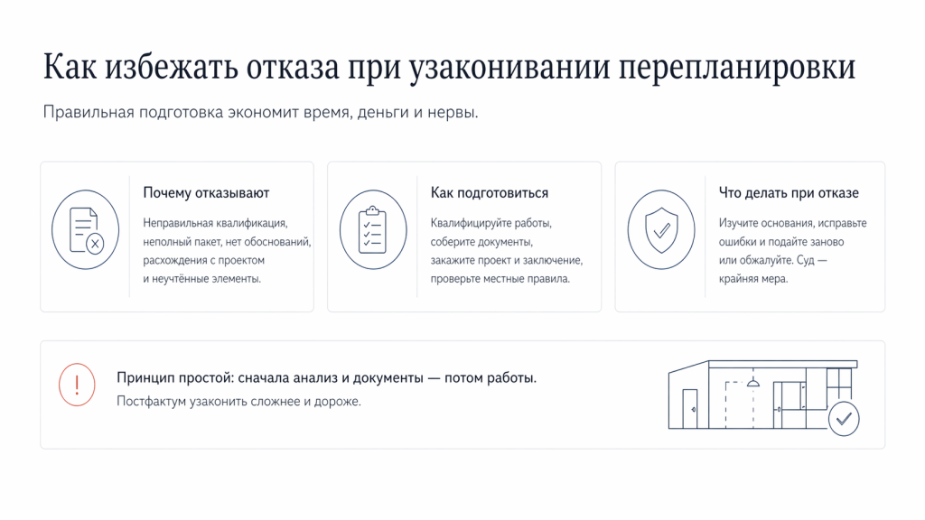 Основные ошибки при узаконивании и как избежать отказа