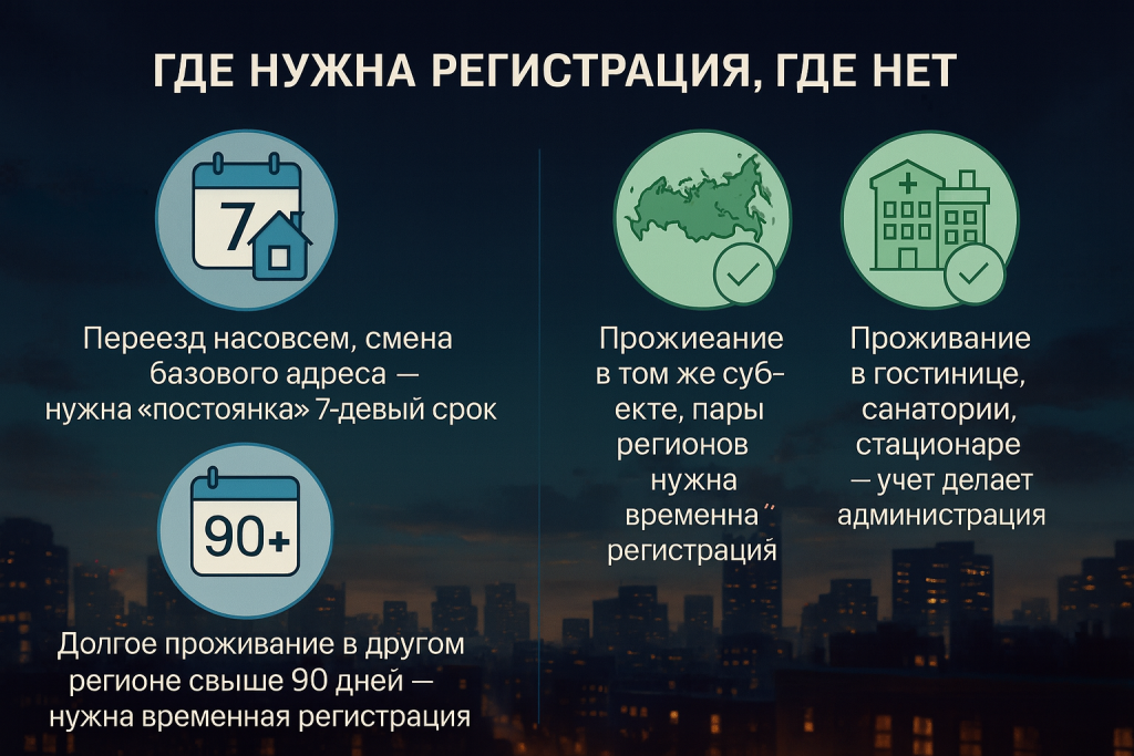 Где нужна регистрация, где нет