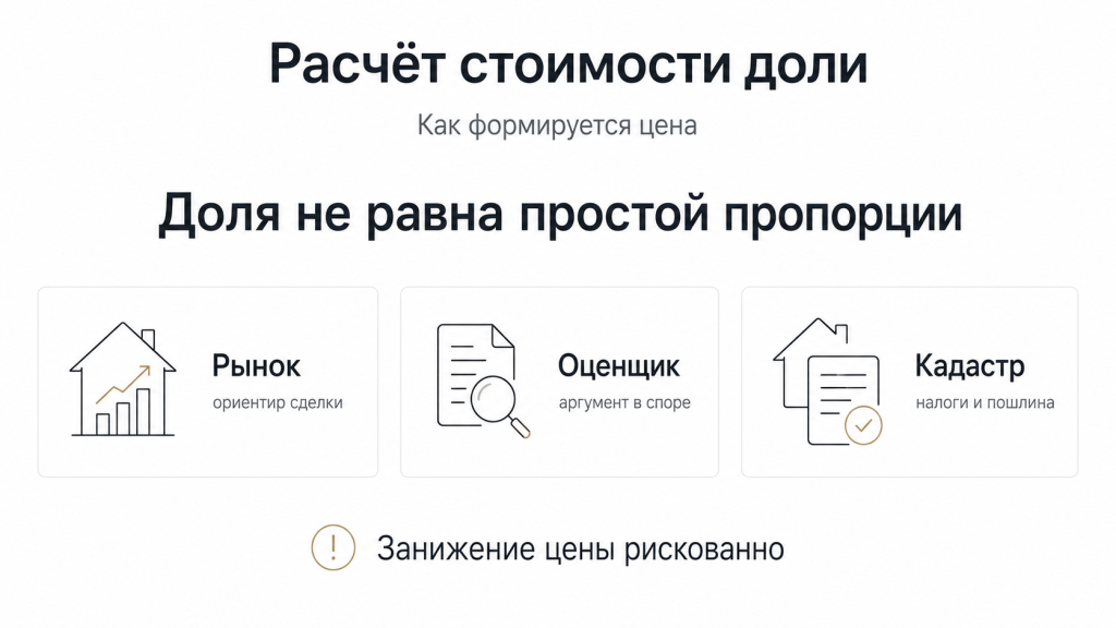Расчёт стоимости доли