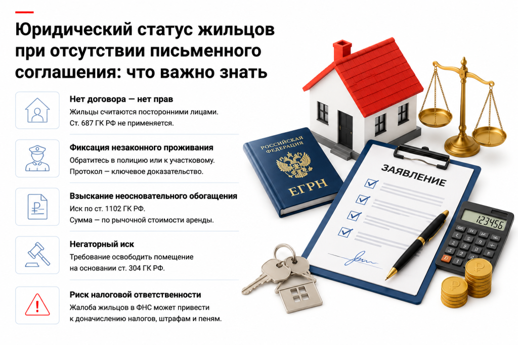 Юридический статус жильцов при отсутствии письменного соглашения Юридический статус жильцов при отсутствии письменного соглашения