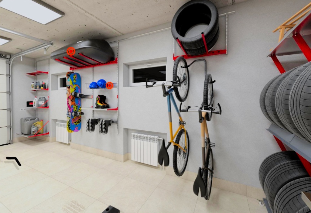 где хранить велосипед в гараже