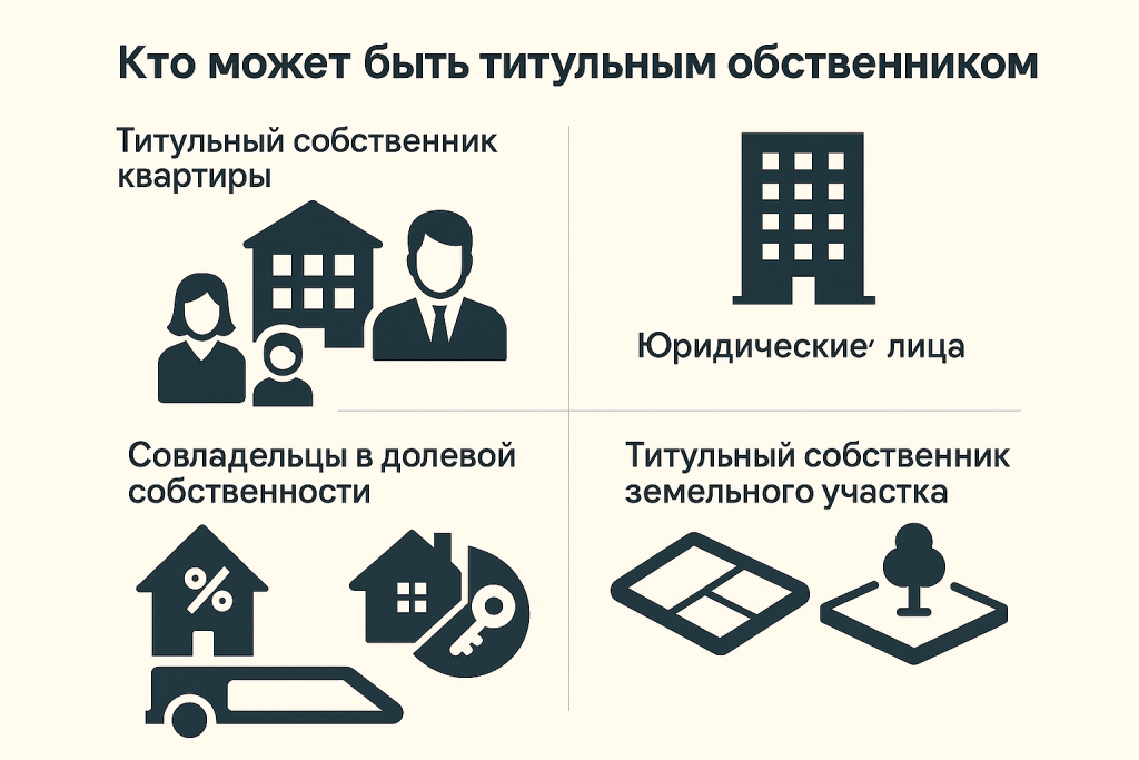 Кто может быть титульным собственником Кто может быть титульным собственником