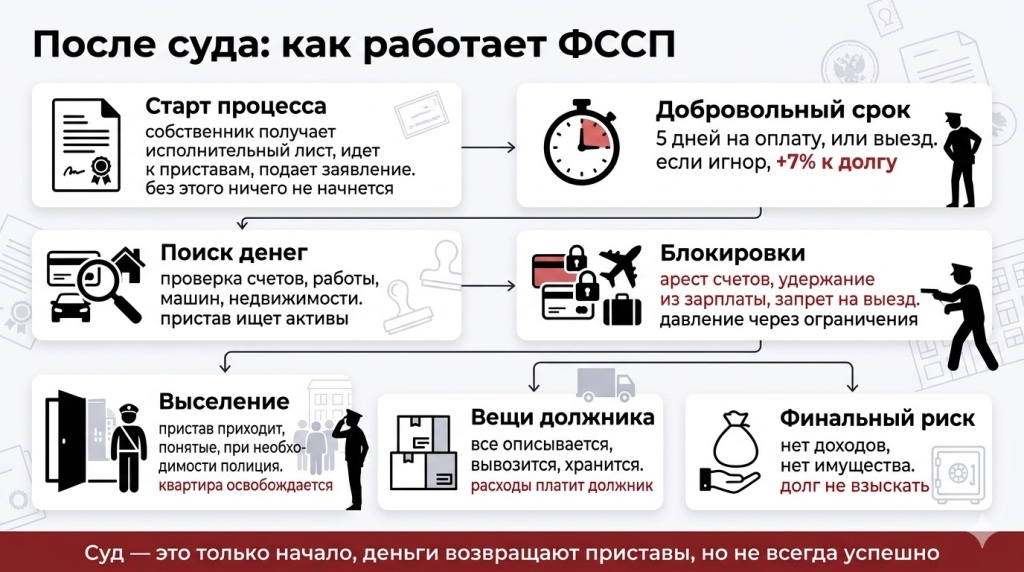 После судакак работает ФССП