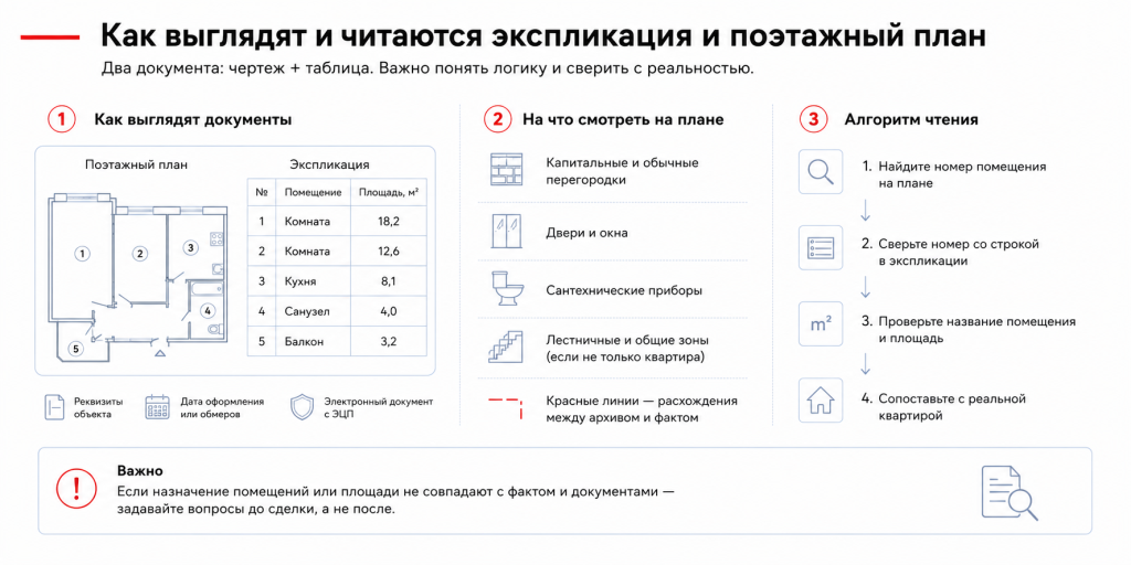 Как выглядит экспликация и поэтажный план и как читать документы Как выглядит экспликация и поэтажный план и как читать документы
