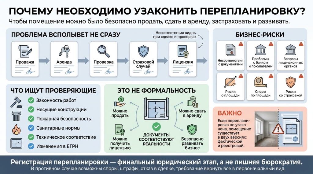Зачем нужно узаконивать перепланировку