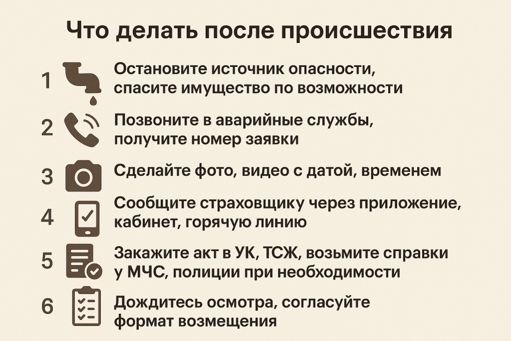 Что делать при страховом случае