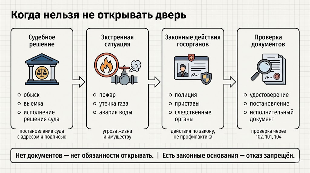 Когда вы не имеете права не впускать