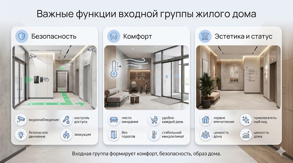 Важные функции входной группы