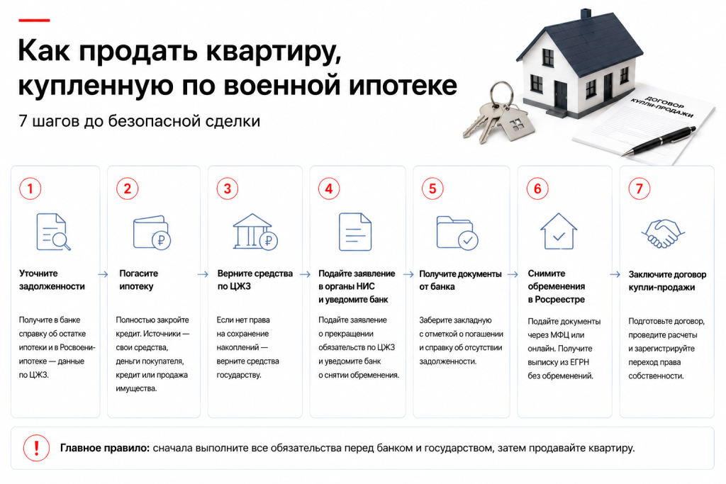 Как продать квартиру, купленную по военной ипотеке