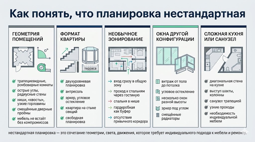 Как понять, что планировка нестандартная