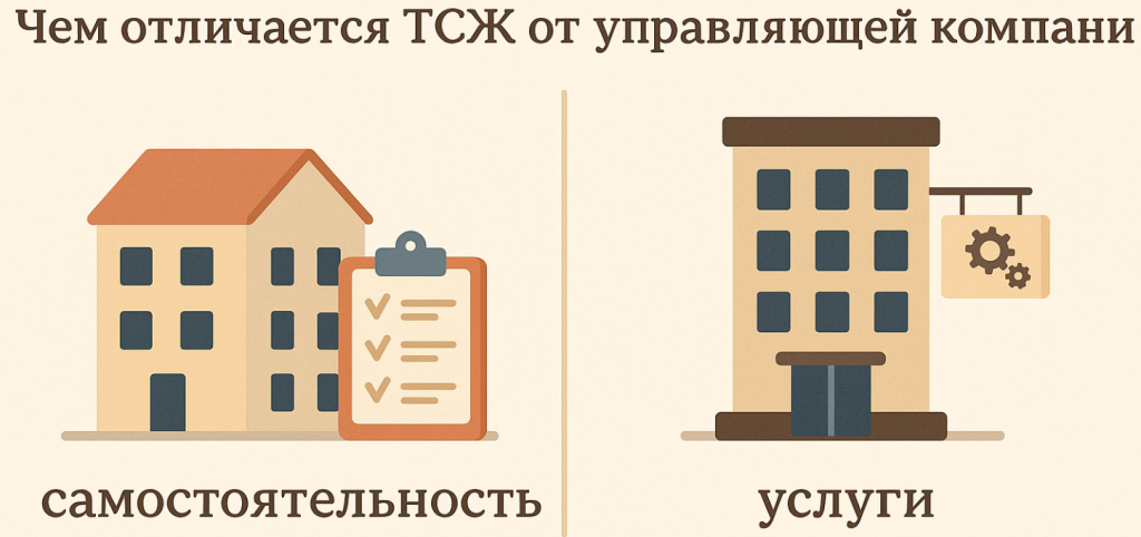 Чем отличается ТСЖ от управляющей компании