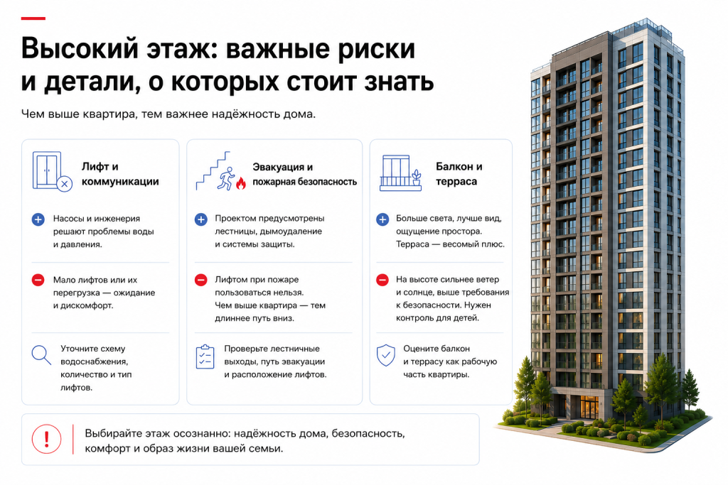 Высокий этаж: важные риски и детали, о которых стоит знать