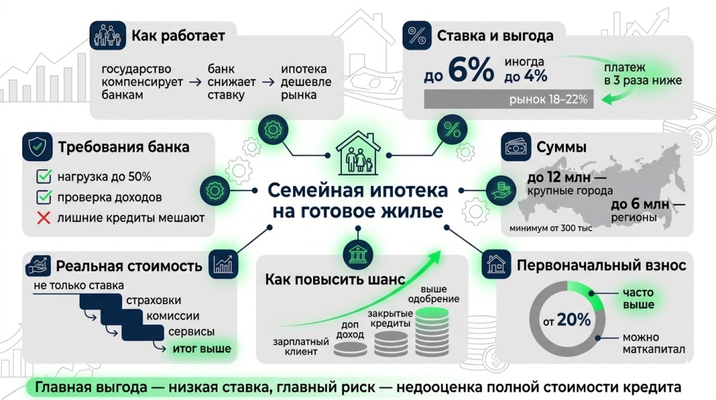 Суть и базовые условия программы кредитования готового жилья