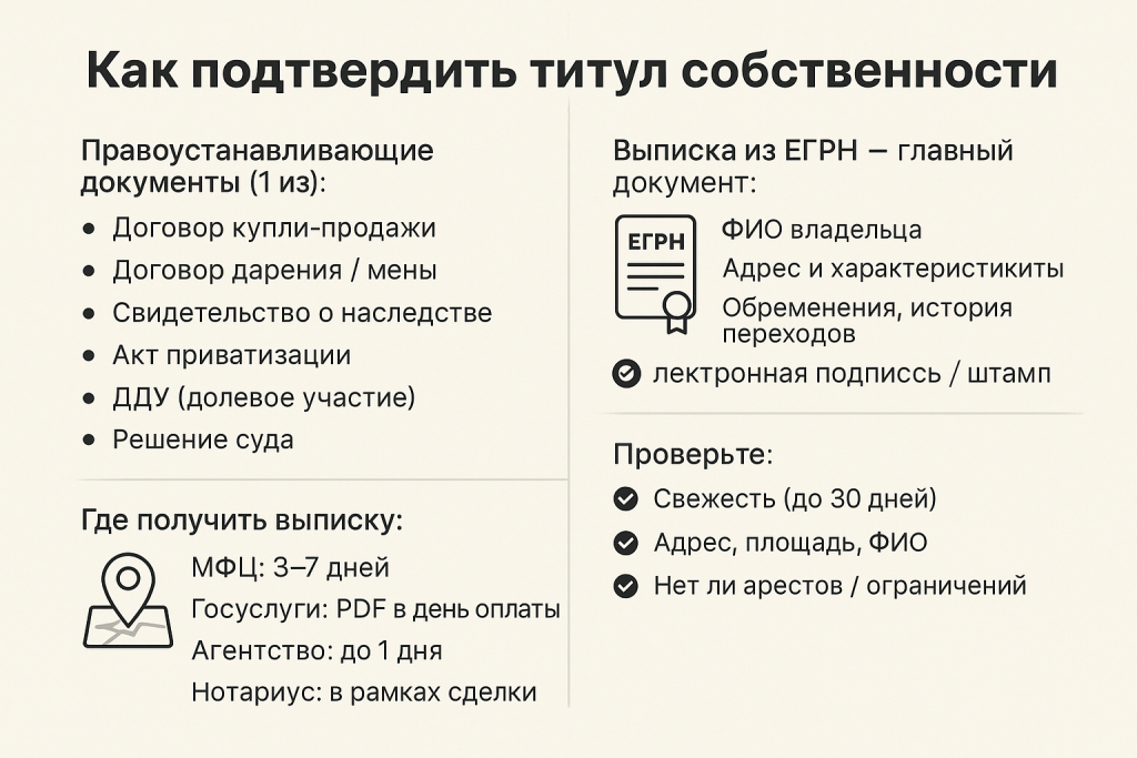 Как подтвердить титульное право Как подтвердить титульное право