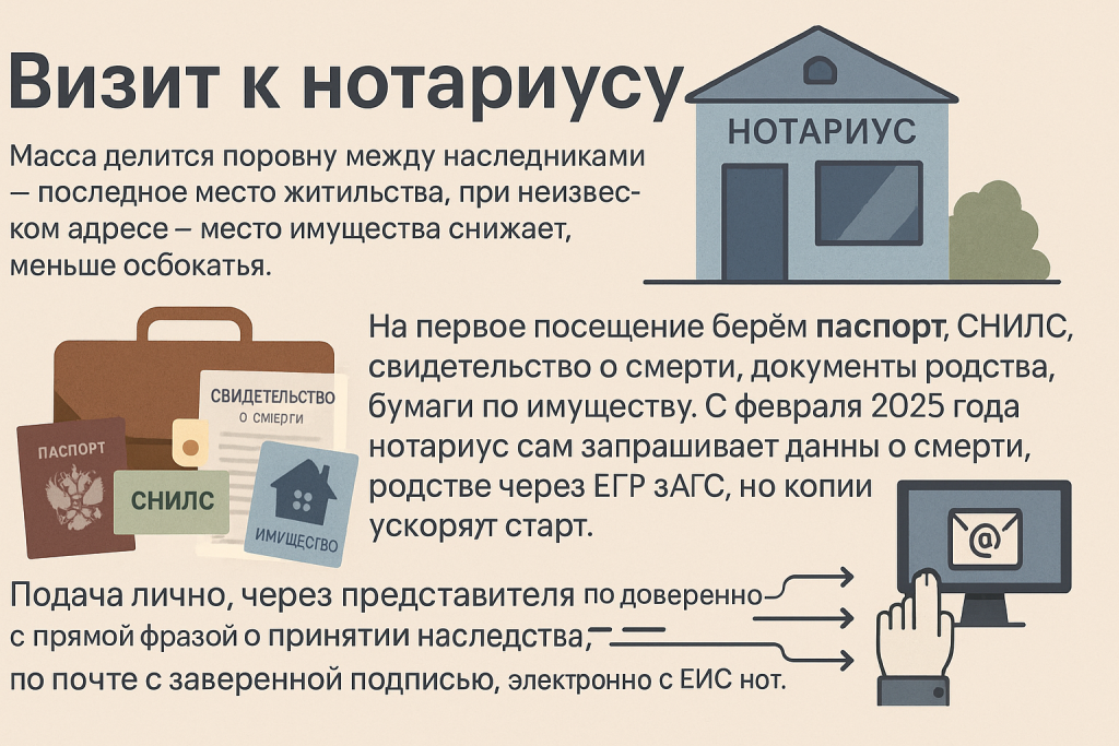 Помощь нотариуса в наследстве первой очереди