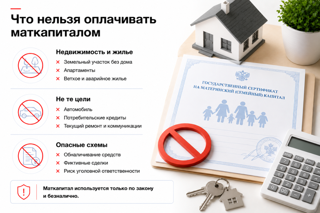 Что нельзя оплачивать маткапиталом